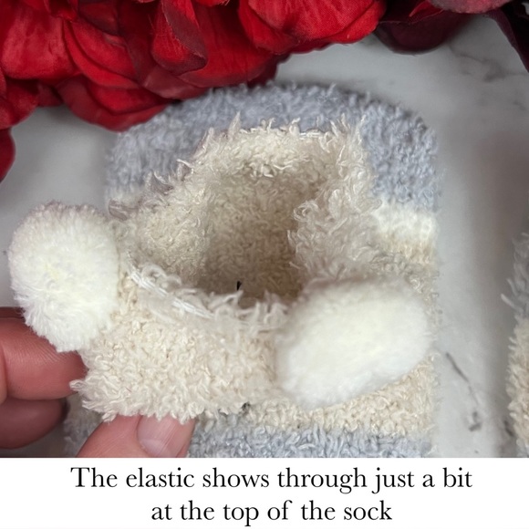 Plush Animal Mocha & Gray Striped Puppy Dog Over the Knee Socks - Picture 13 of 15